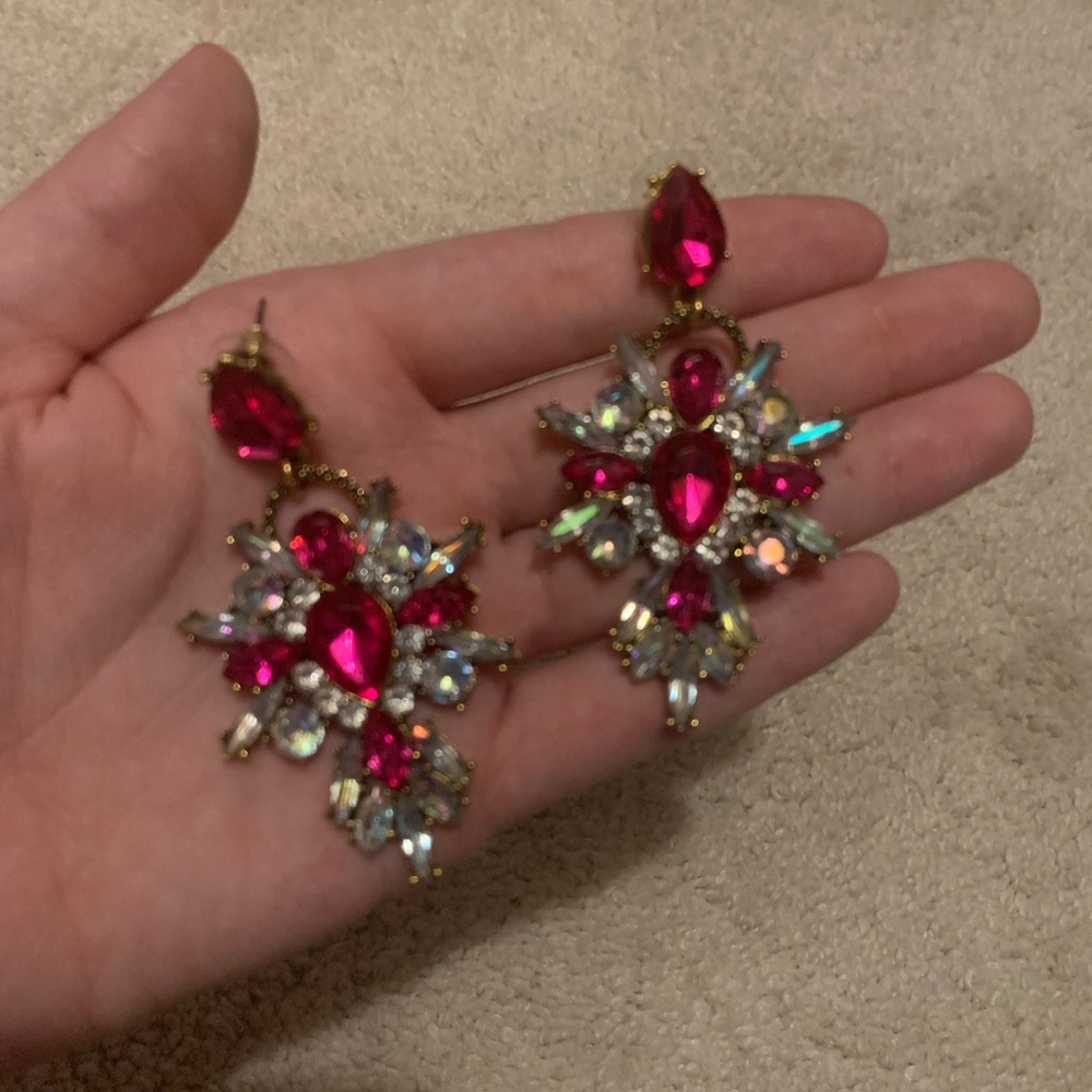 Pink Chandelier Earrings